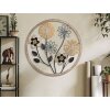 Mauro Ferretti Panel mural de rafia Ø50x3 cm marrón negro
