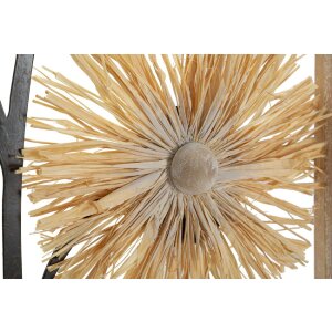 Mauro Ferretti panel de pared florero 40x3.5x80 cm marrón negro