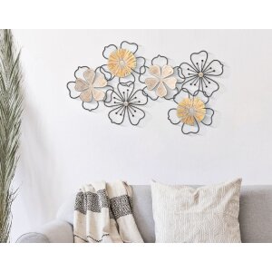 Mauro Ferretti panel mural Itis 75x3,5x42 cm marrón negro