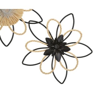 Mauro Ferretti panel mural Flow 60x4x35 cm negro natural