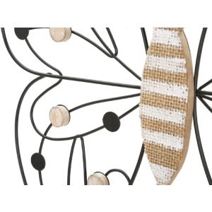 Mauro Ferretti panel de pared mariposa 39,5x1,5x33,5 cm marrón negro