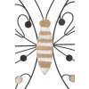 Mauro Ferretti panel de pared mariposa 39,5x1,5x33,5 cm marrón negro
