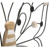 Mauro Ferretti panel de pared mariposa 39,5x1,5x33,5 cm marrón negro