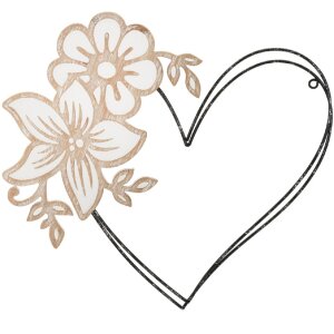 Mauro Ferretti panel mural corazón 50x2x45 cm...