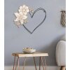 Mauro Ferretti panel mural corazón 50x2x45 cm marrón negro