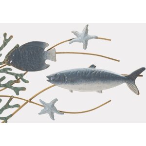 Panel mural Mauro Ferretti estrella de mar 95,3x5x53,3 cm azul