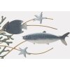 Panel mural Mauro Ferretti estrella de mar 95,3x5x53,3 cm azul