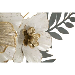 Mauro Ferretti panel de pared Greak 90.2x7.6x41.9 cm crema oro