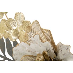 Mauro Ferretti panel de pared Greak 90.2x7.6x41.9 cm crema oro