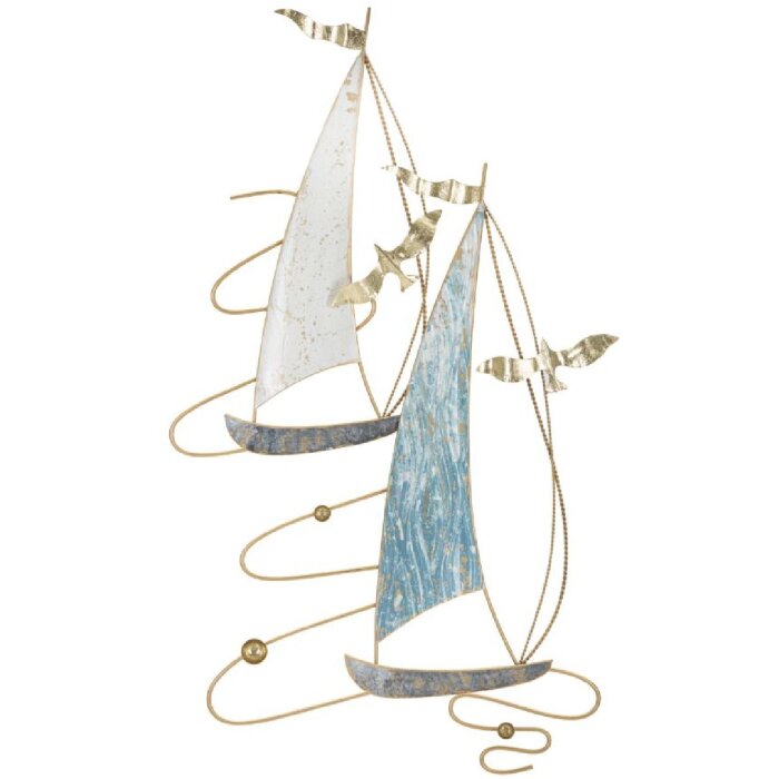 Mauro Ferretti panel mural Vela Color 51,4x4x87 cm azul blanco