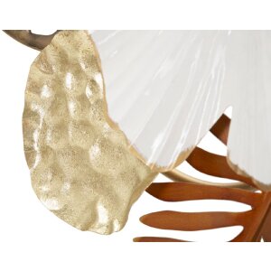 Mauro Ferretti panel mural ramo de flores 50,8x7x87 cm oro blanco