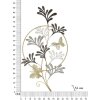Mauro Ferretti decoración mural Lixy 50,2x5,1x92 cm negro blanco dorado