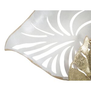 Panel mural Mauro Ferretti Foso 52,7x5,7x90,8 cm blanco dorado