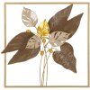 Panel mural Mauro Ferretti Browy 50,2x5,1x50,2 cm marrón dorado