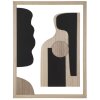 Mauro Ferretti Panel mural MDF Astry 60x2x80 cm negro natural