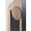Mauro Ferretti Panel mural MDF Astry 60x2x80 cm negro natural