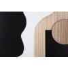 Mauro Ferretti Panel mural MDF Astry 60x2x80 cm negro natural