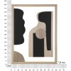 Mauro Ferretti Panel mural MDF Astry 60x2x80 cm negro natural