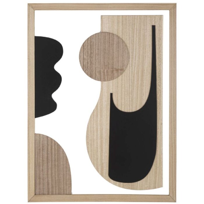 Mauro Ferretti Panel mural MDF Astry 60x2x80 negro natural