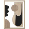 Mauro Ferretti Panel mural MDF Astry 60x2x80 negro natural