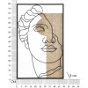 Mauro Ferretti MDF panel mural David 50x2x80 negro natural