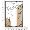Mauro Ferretti MDF panel mural David 55x2x80 negro natural