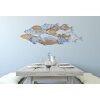 Mauro Ferretti panel mural pez mar 91x3x33,5 cm multicolor