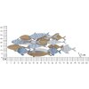 Mauro Ferretti panel mural pez mar 91x3x33,5 cm multicolor