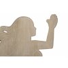 Mauro Ferretti panel mural Sirena 30,5x2x60 cm azul natural