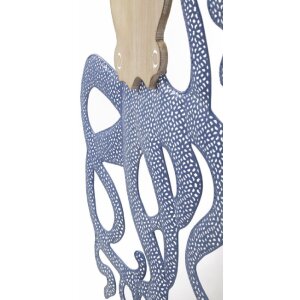 Mauro Ferretti panel mural pulpo 41x1,5x57 cm azul natural