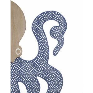 Mauro Ferretti panel mural pulpo 41x1,5x57 cm azul natural