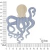 Mauro Ferretti panel mural pulpo 41x1,5x57 cm azul natural