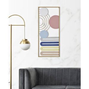 Mauro Ferretti panel mural Colorido 37,5x2x84 cm multicolor