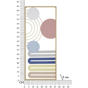 Mauro Ferretti panel mural Colorido 37,5x2x84 cm multicolor