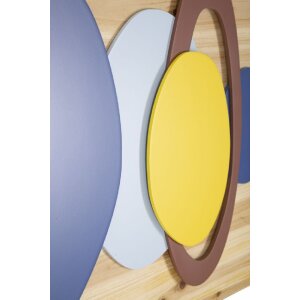 Panel mural Mauro Ferretti color madera 80x2,5x50 cm...