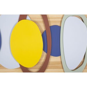 Panel mural Mauro Ferretti color madera 80x2,5x50 cm multicolor
