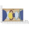 Panel mural Mauro Ferretti color madera 80x2,5x50 cm multicolor