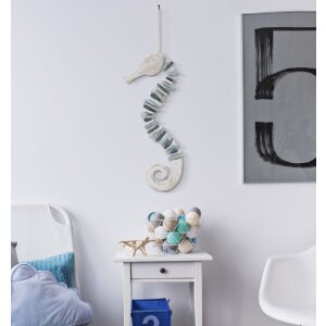 Mauro Ferretti decoración colgante caballito de mar 22x6x55 cm multicolor