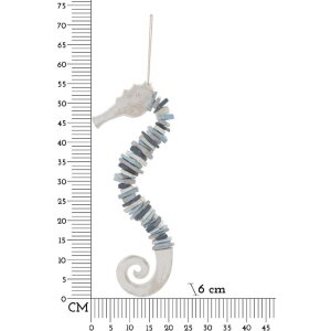 Mauro Ferretti decoración colgante caballito de mar 22x6x55 cm multicolor