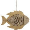 Mauro Ferretti decoración colgante pez Nature 42,5x2x28,5 cm natural