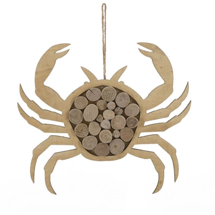Mauro Ferretti decoración colgante cangrejo Nature 35x2x31 cm natural