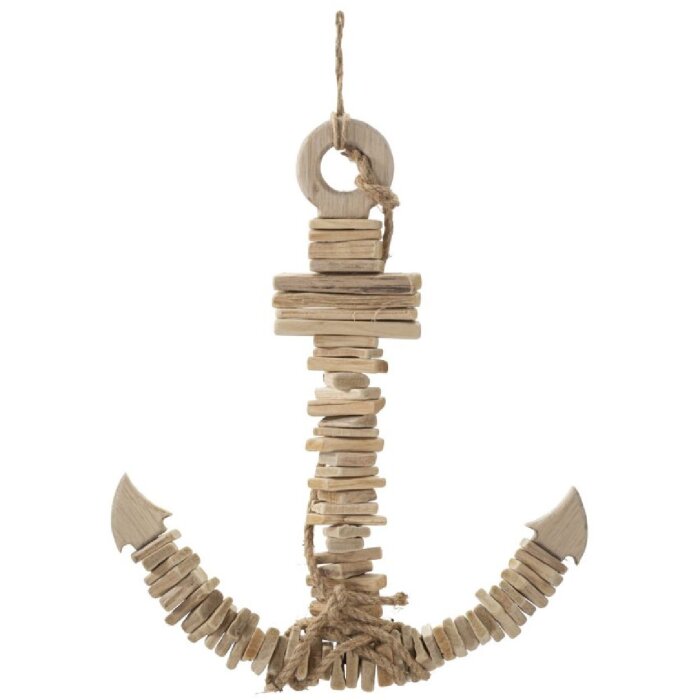 Mauro Ferretti Decoración colgante Ancla Nature 39x7x46 cm natural
