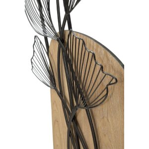 Mauro Ferretti panel mural Tali 70x3x100 cm negro marrón