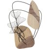 Mauro Ferretti panel mural Tali 70x3x100 cm negro marrón