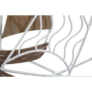 Mauro Ferretti panel mural Adriatic 89,5x3,8x57,8 cm blanco marrón