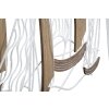 Mauro Ferretti panel mural Adriatic 89,5x3,8x57,8 cm blanco marrón