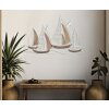 Mauro Ferretti panel mural Adriatic 89,5x3,8x57,8 cm blanco marrón