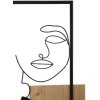 Mauro Ferretti panel mural caras 63x2x90 cm negro marrón