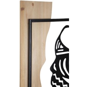 Mauro Ferretti panel mural Tribal 53x2x80 cm negro...