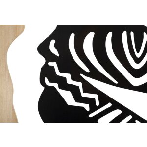 Mauro Ferretti panel mural Tribal 53x2x80 cm negro marrón
